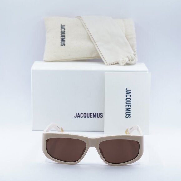 Jacquemus PILOTA JAC/2 C2 Square Sunglasses - Ivory Pink\\Pink main image 9